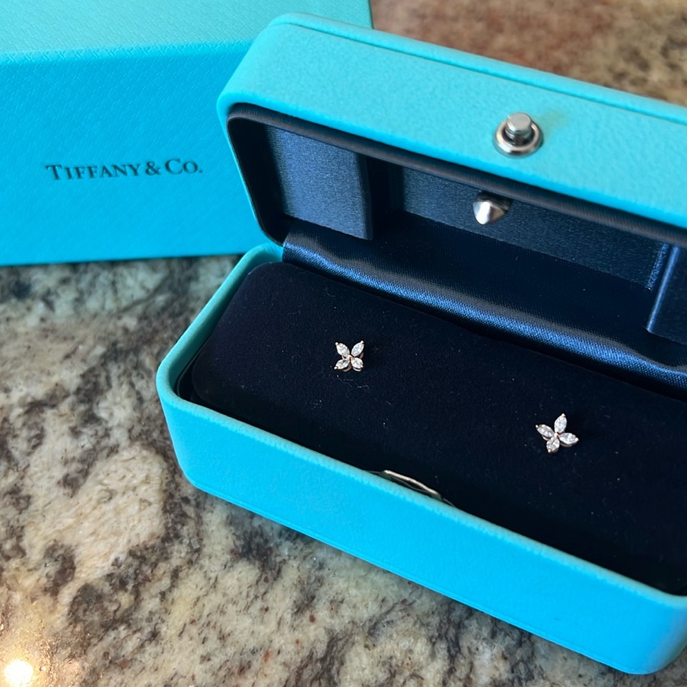 Tiffany & Co. Victoria Mini earrings. New in box!
